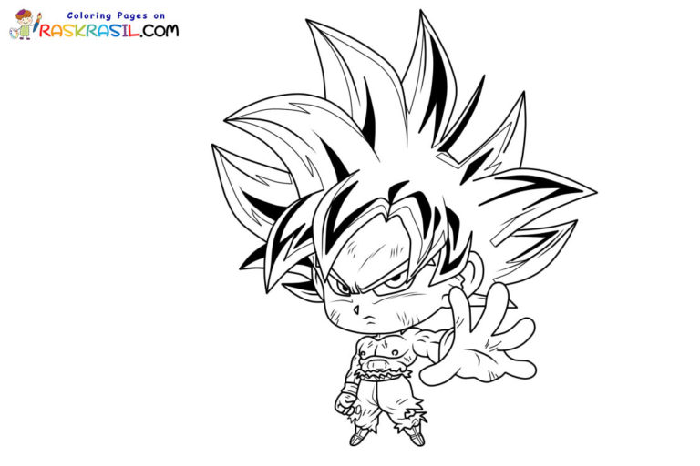 Coloriage Goku Ultra Instinct à imprimer