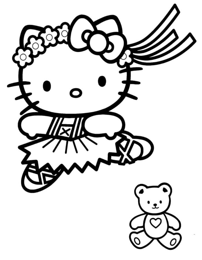 Dibujos de Hello Kitty y sus Amigos para Colorear