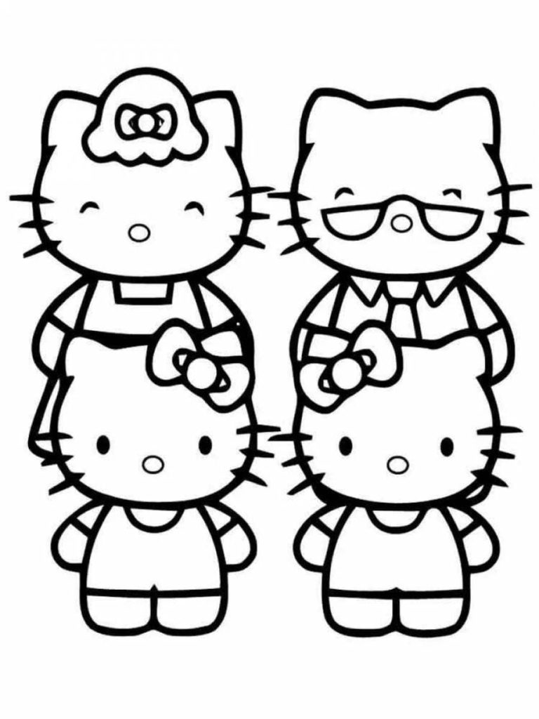 Hello Kitty and Friends Coloring Pages