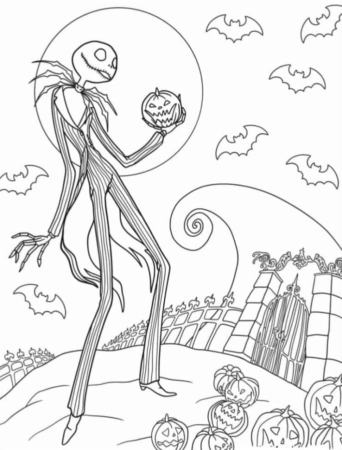 Jack Skellington Coloring Pages