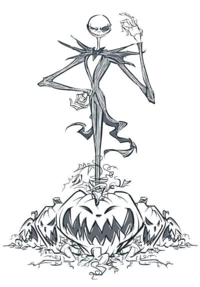 Jack Skellington Coloring Pages