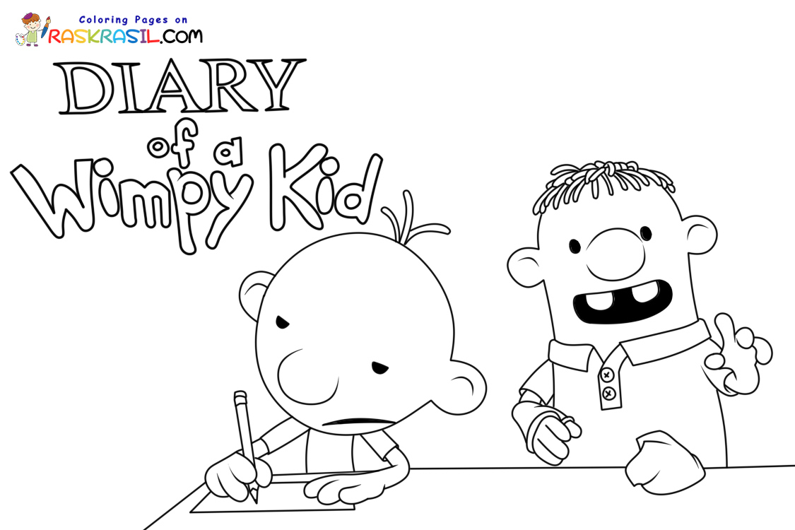 Wimpy Kid Coloring Pages