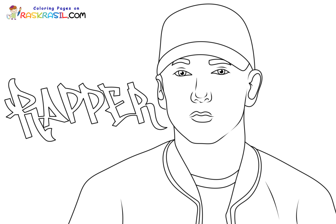 Raskrasil.com-Rapper-Eminem-Coloring-Pages