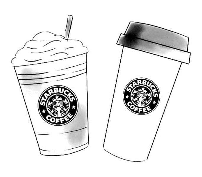 Kleurplaten Starbucks | Afbeeldingen om in te kleuren