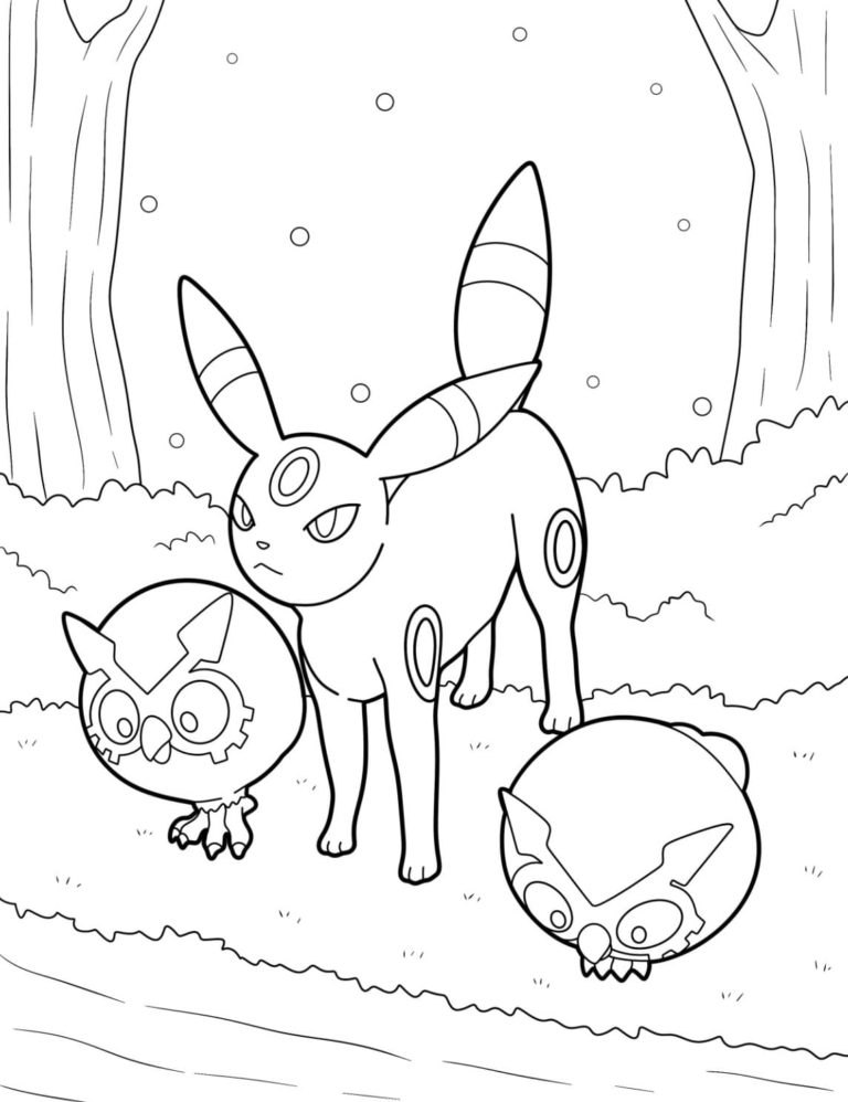 Umbreon Coloring Pages