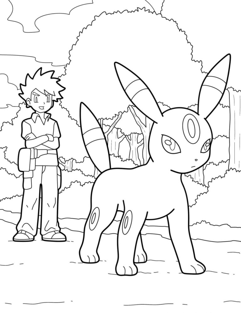 Umbreon Coloring Pages