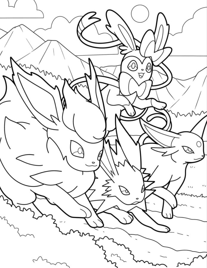 Umbreon Coloring Pages