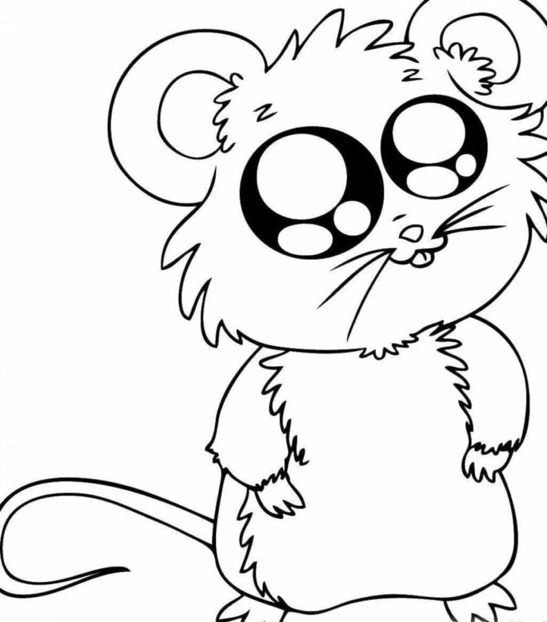 Schattige Dieren Kleurplaten