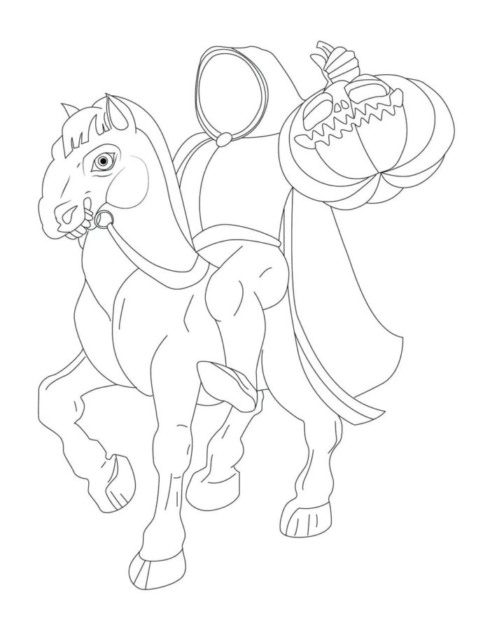 Headless Horseman Coloring Pages