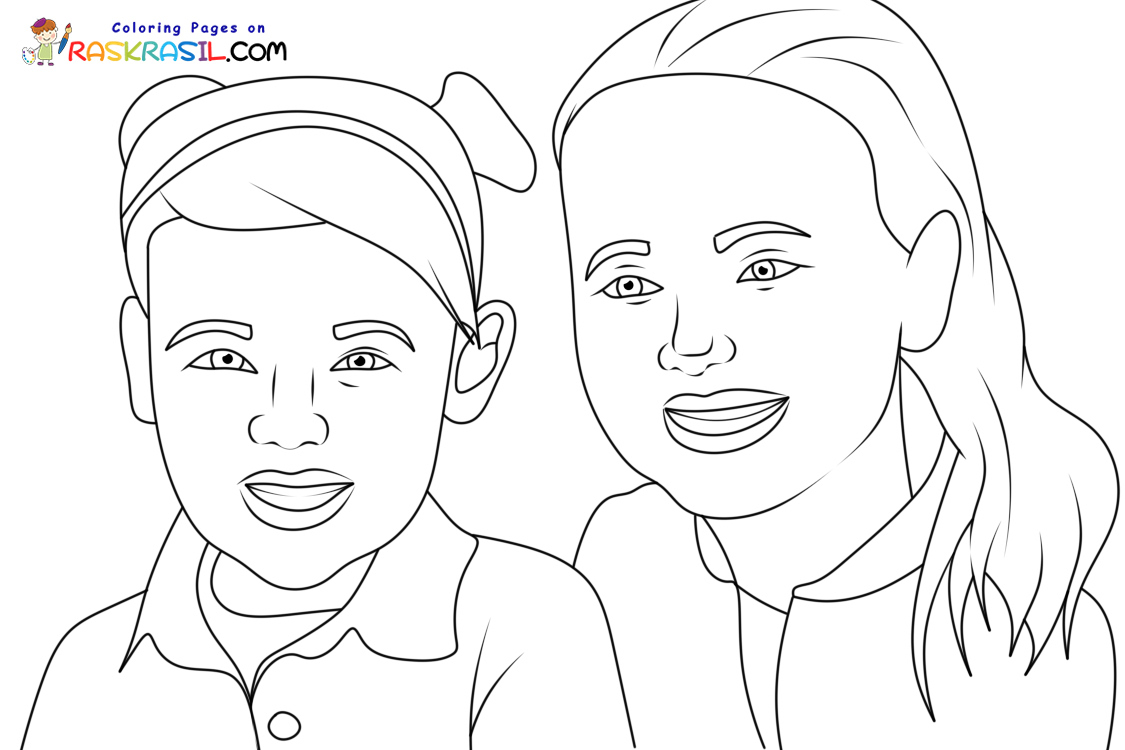 Kleurplaat De Zoete Zusjes