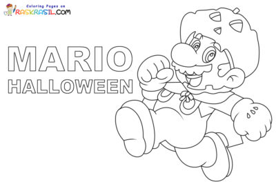 Раскраски Марио на Хэллоуин | Распечатать бесплатно