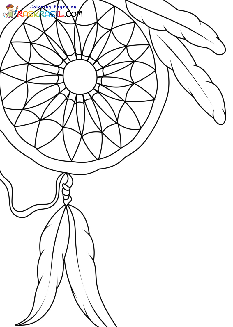 Raskrasil.com-New-Coloring-Pages-Dream-Catcher-2