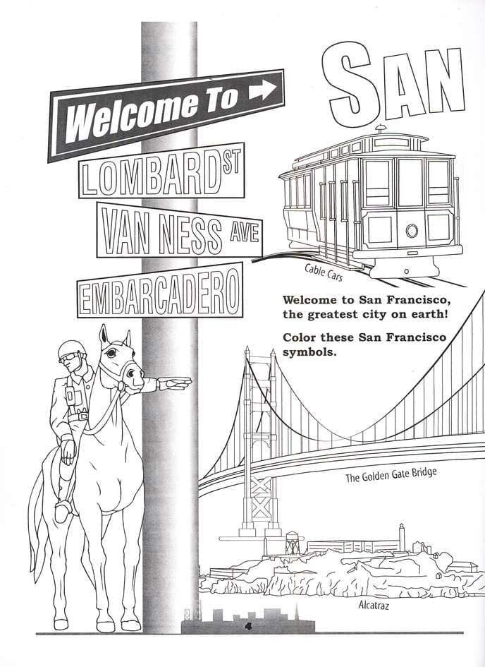 Dibujos de Ciudad San Francisco para Colorear
