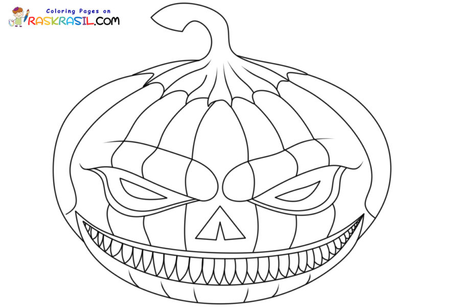 Desenhos Assustadores de Halloween para Colorir