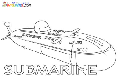 Submarine Coloring Pages