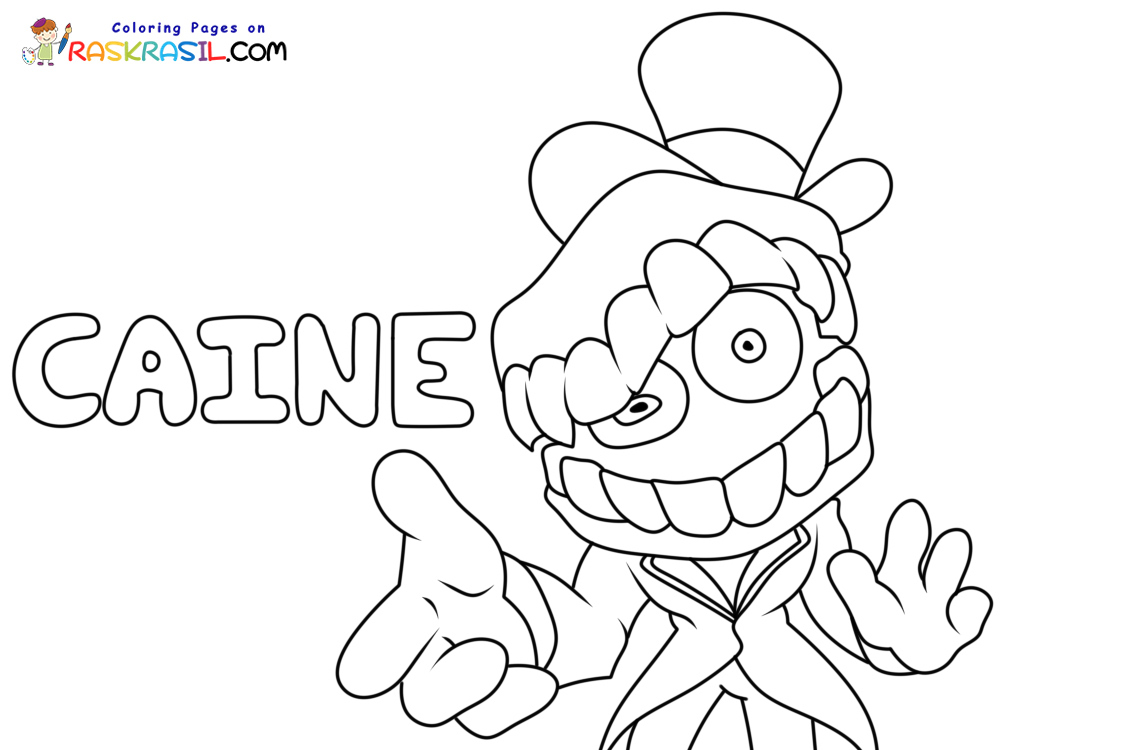 Caine Coloring Pages