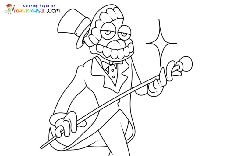 Caine Coloring Pages