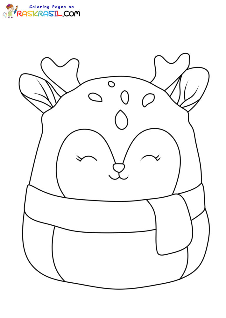 10 Squishmallow Christmas Coloring Pages Free Printable