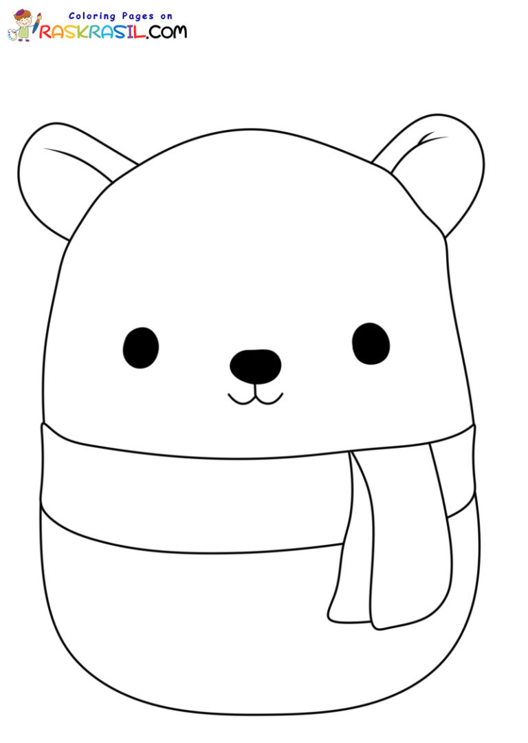 10 Squishmallow Christmas Coloring Pages Free Printable