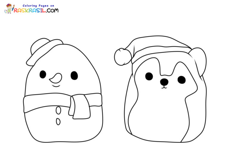 10 Squishmallow Christmas Coloring Pages Free Printable