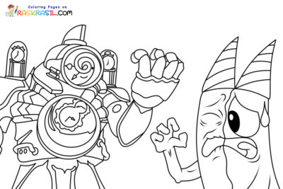 Titan ClockMan Coloring Pages