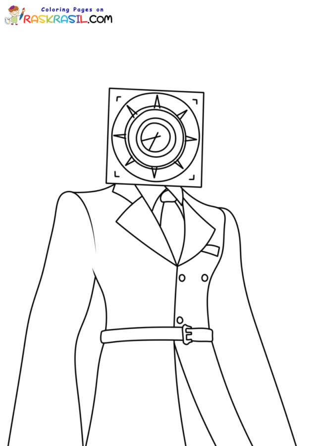 Titan ClockMan Coloring Pages