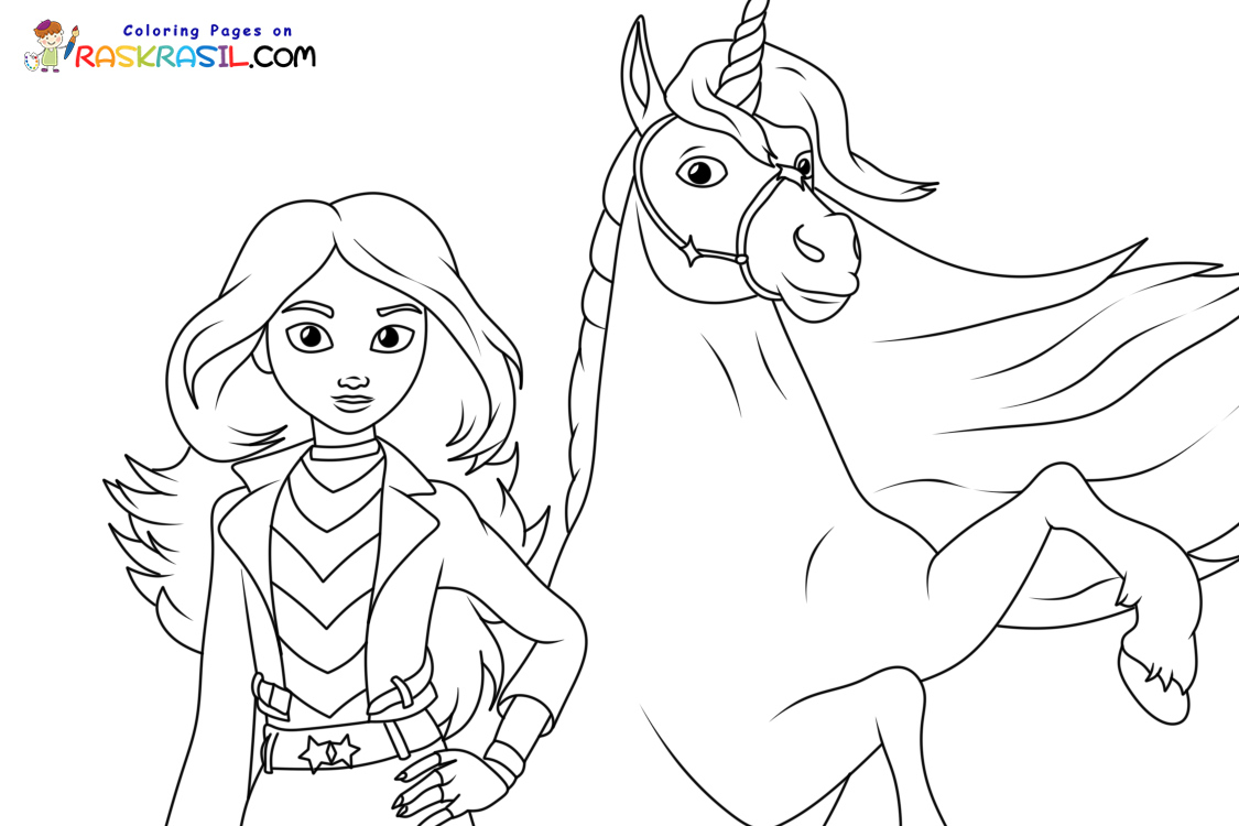 Unicorn Academy Coloring Pages