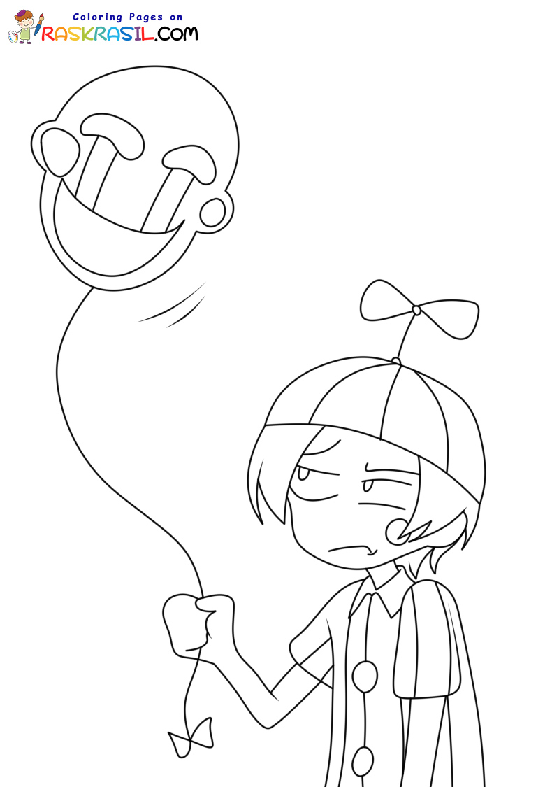 Balloon Boy Coloring Pages