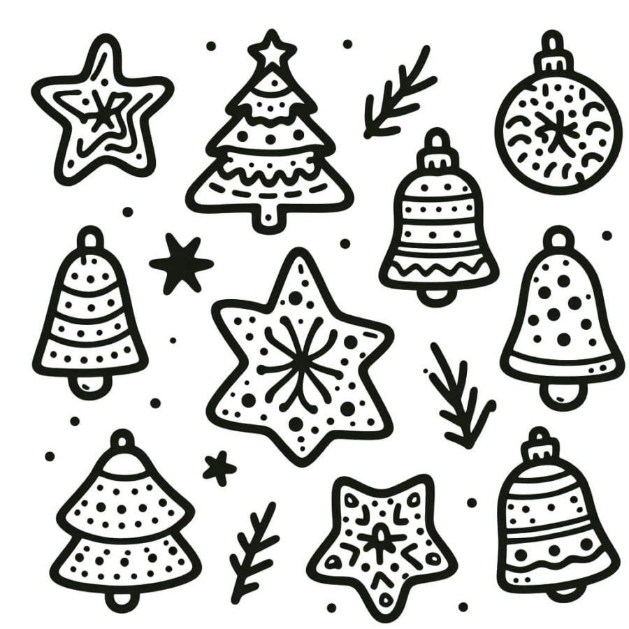 Ausmalbilder Weihnachtsplätzchen | Malvorlagen zum Ausdrucken