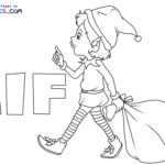 Planșe de colorat cu elfi