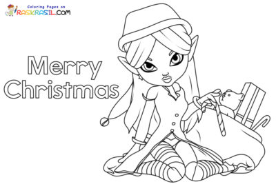 精靈女孩著色頁