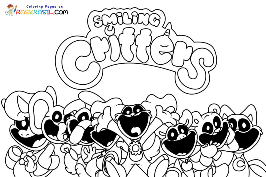 Dibujos de Smiling Critters para Colorear