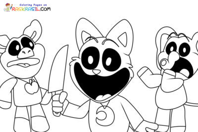 Smiling Critters Coloring Pages