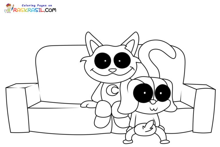 Smiling Critters Coloring Pages