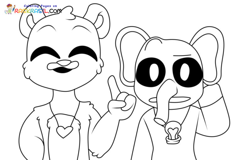 Smiling Critters Coloring Pages