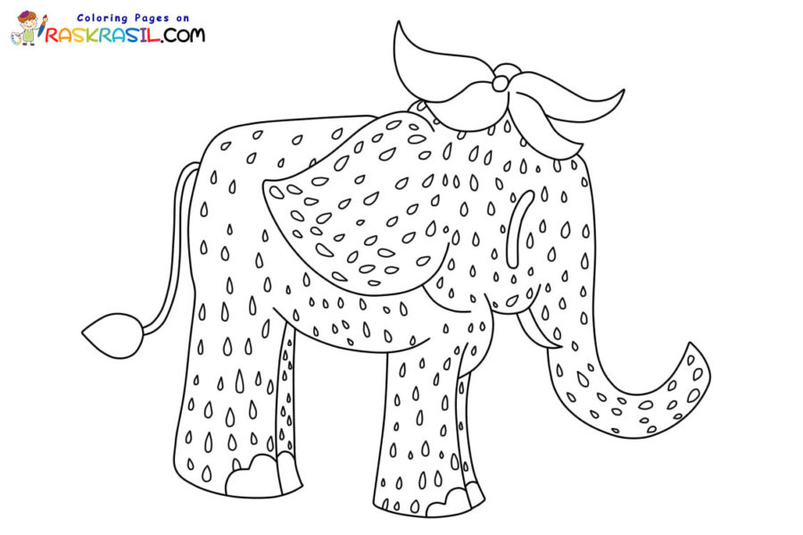 Strawberry Elephant Coloring Pages