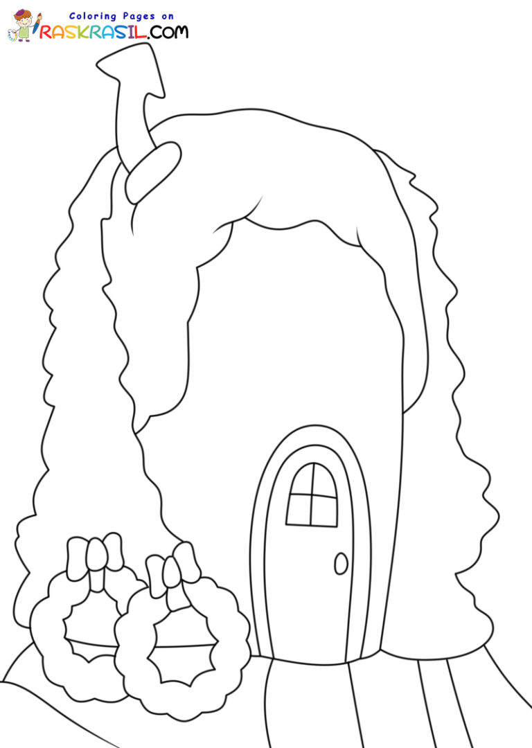 Whoville Houses Coloring Pages