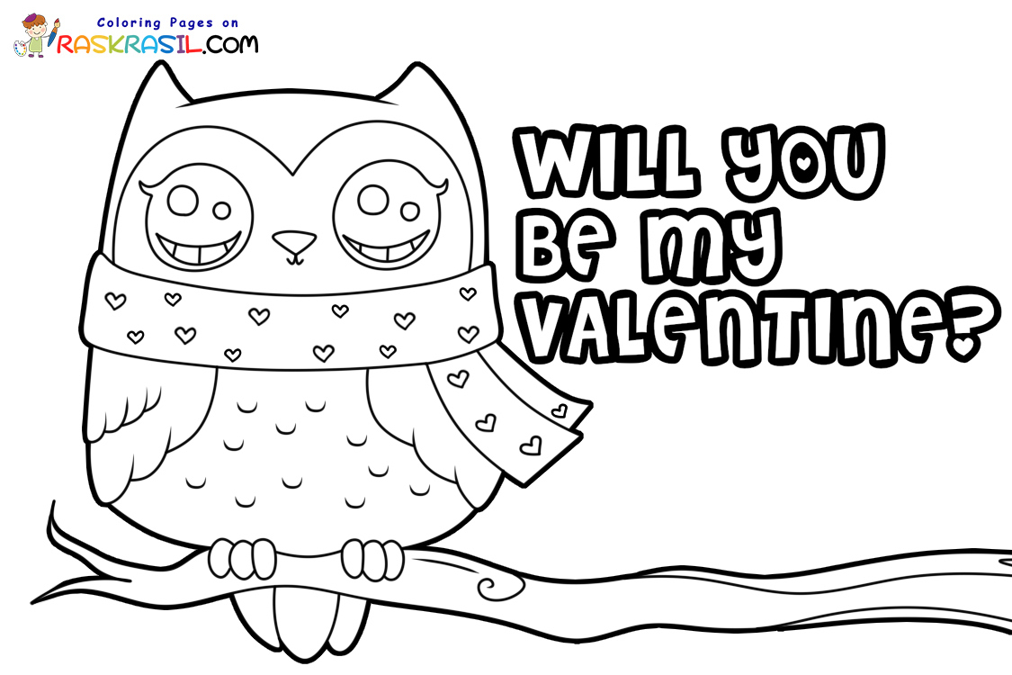Be Mine Valentine Coloring Pages