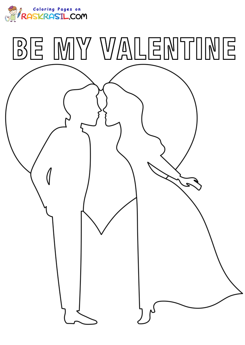 Be Mine Valentine Coloring Pages