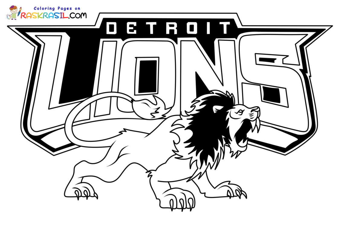 Detroit Lions Coloring Pages Detroit Lions Coloring Pages