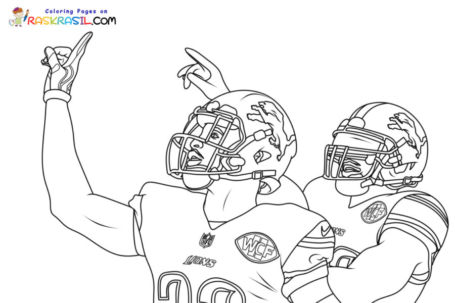 Detroit Lions Coloring Pages