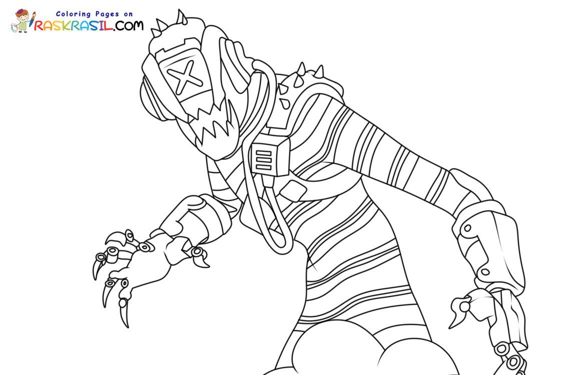 Fortnite Christmas Coloring Pages