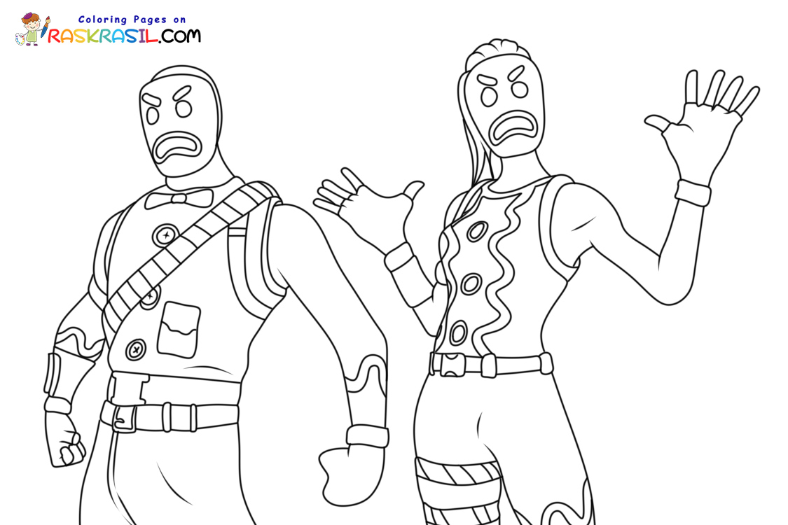 Fortnite Christmas Coloring Pages