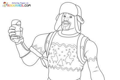 Fortnite Christmas Coloring Pages