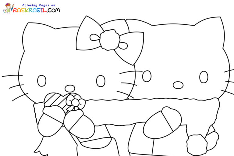 Hello Kitty Valentine Coloring Pages