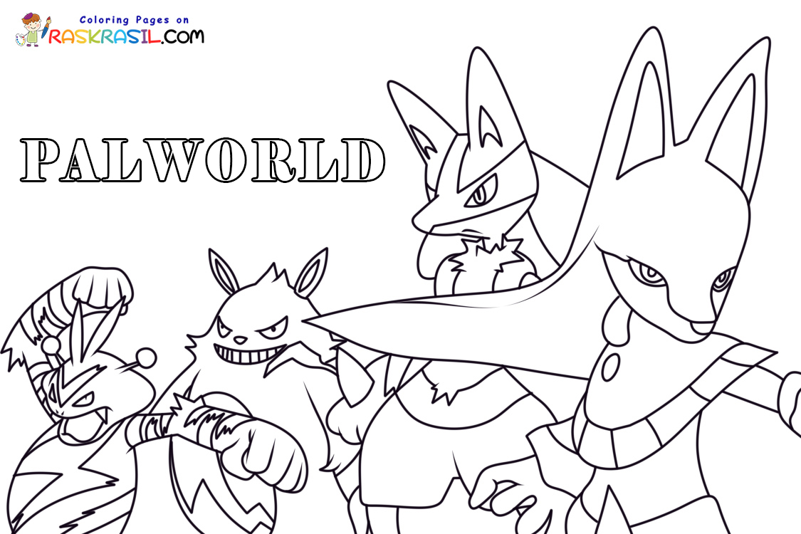 Palworld Coloring Pages