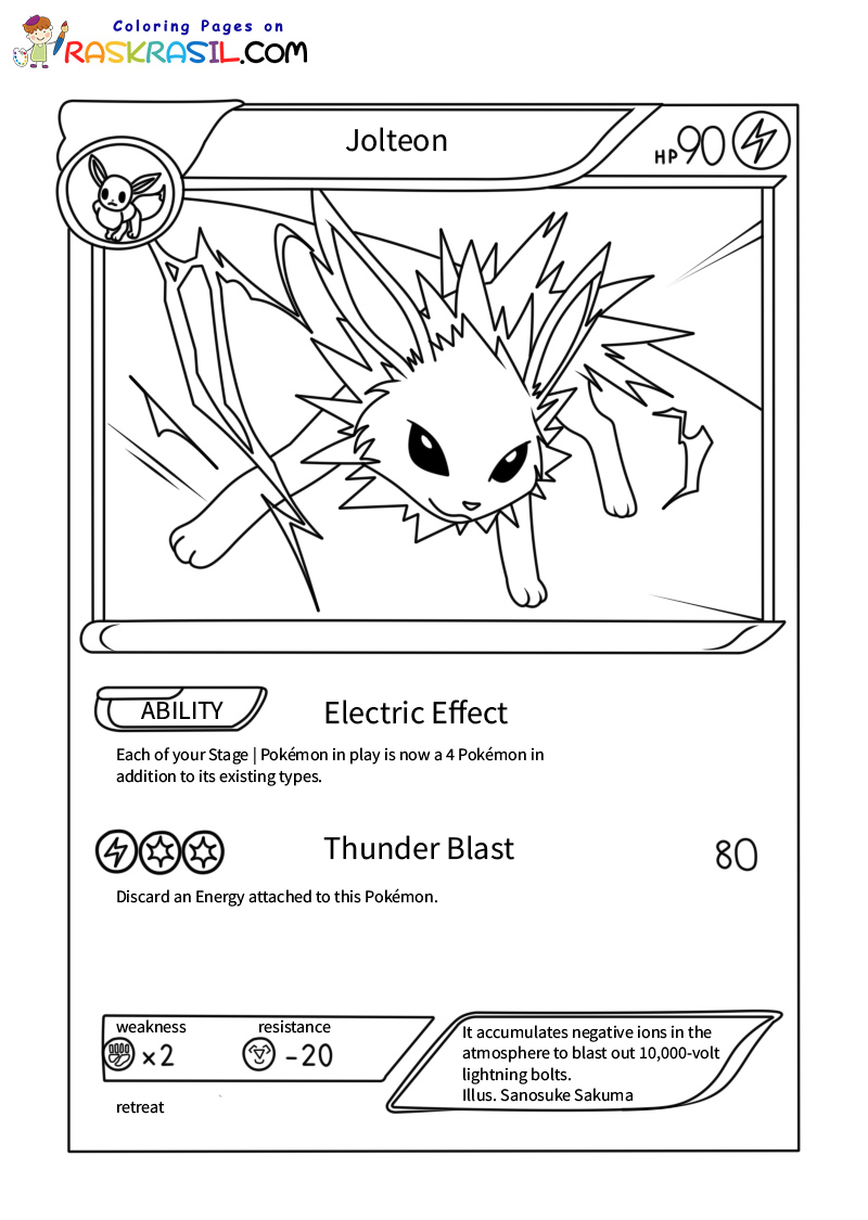 Pokemon Card Coloring Pages