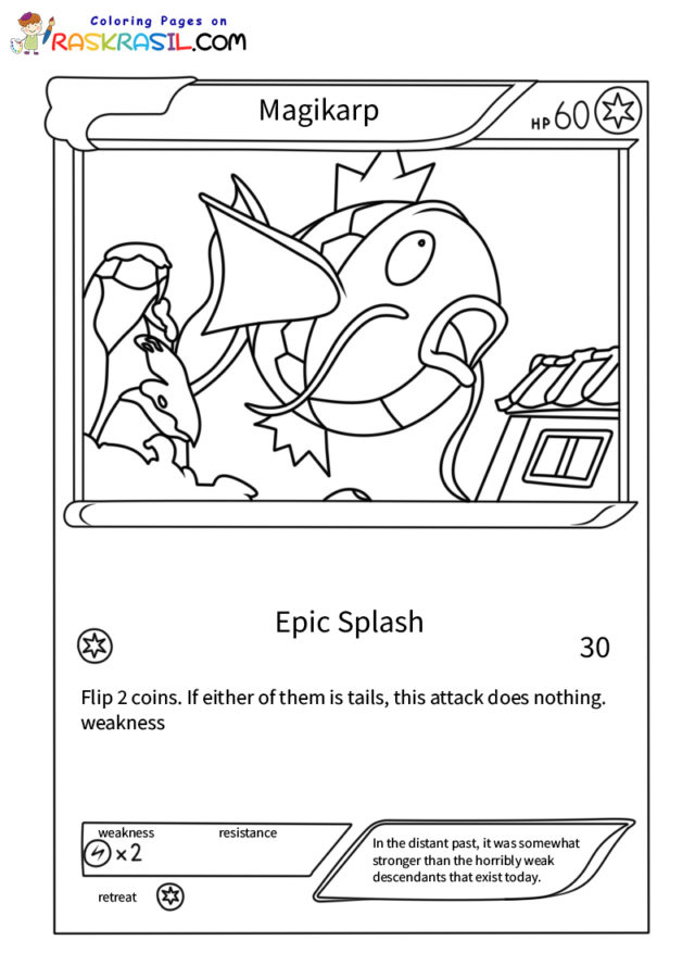 10 Magikarp Coloring Pages to Unleash Your Inner Artist