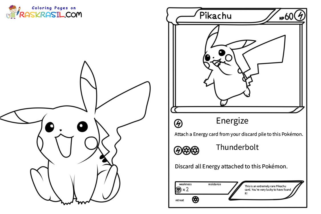 Pokemon Card Coloring Pages