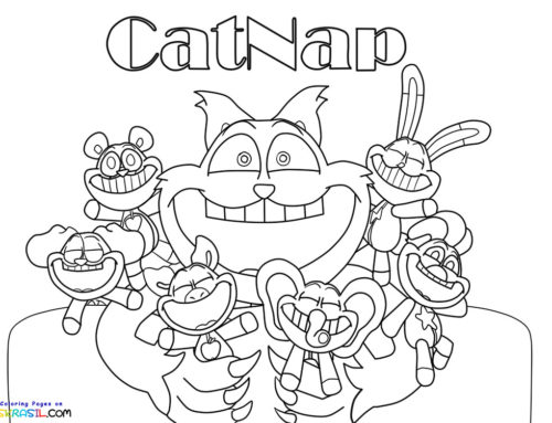 Dibujos de CatNap para Colorear